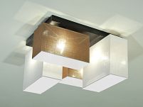 Deckenlampe Deckenleuchte mit Blenden BLEJLS44BRWED BRAUN WEIß  - 2