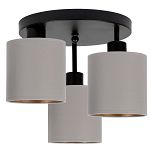 Schwarze Deckenlampe mit drei Lampenschirme grau CL-3030SC-GRGRGR Deckenleuchte - 3