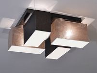 Deckenlampe Deckenleuchte mit Blenden BLEJLS4126D DUNKEL BRAUN GRAU  - 2