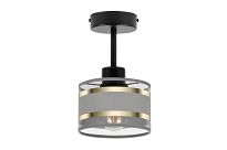 Schwarze Deckenspot Deckenlampe mit grauem Lampenschirm TI-1010SC-GR Deckenleuchte - 3