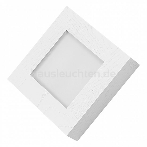 LED-Panel aus Holz Weiß Wandleuchte PLA2020-4K-WEISS 18W Wandlampe 20x20x5H cm