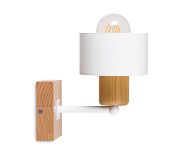 Weiße Wandlampe aus Holz WAND-WE10x10BU Wandleuchte - 3