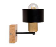 Schwarze Wandlampe aus Holz WAND-SC10x10BU Wandleuchte - 3