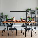 Dimmbare LED Hängeleuchte WI96LED-3K-SCHWARZ Pendelleuchte Höhenverstellbar Esstischlampe Hängelampe Pendellampe - 2