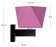 Wandlampe DIAK2ROD Wandleuchte Rosa - 3