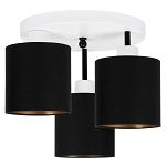 Weiße Deckenlampe mit drei Lampenschirme schwarz CL-3030WE-SCSCSC Deckenleuchte - 3