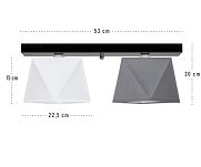 Deckenlampe DIA23WEGRDPR Deckenleuchte Weiß Grau - 3