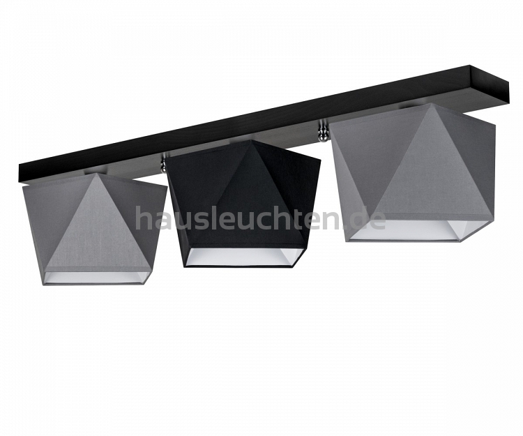 Deckenlampe DIA32GRSCD Deckenleuchte Grau Schwarz