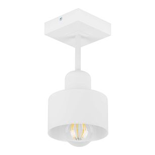 Weiße Deckenlampe aus Holz WE10x10WE Deckenleuchte 1-flammig