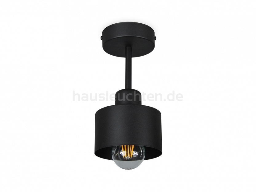 Schwarze Deckenlampe OST1010SC Spot Deckenleuchte Deckenspot 1-flammig