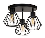 Schwarze Deckenlampe BR-OST3030SC Deckenleuchte 3-flammig - 2