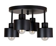 Schwarze Deckenlampe 4OST3030SC Deckenleuchte 4-flammig - 2