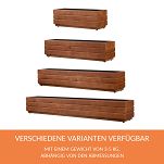 Blumentopf, Pflanzkasten aus Holz NUSS BRAUN 90DES1717NU 90 x 17 x 17 cm - 4