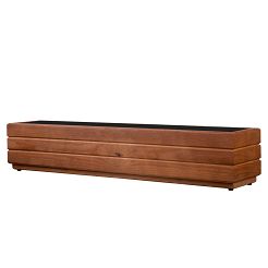 Blumentopf, Pflanzkasten aus Holz NUSS BRAUN 90DES1717NU 90 x 17 x 17 cm