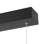 Dimmbare LED schwarze Hängeleuchte Eschenholz LED80KB-3K-SCHWARZ Pendelleuchte Höhenverstellbar Esstischlampe Hängelampe Pendellampe - 5