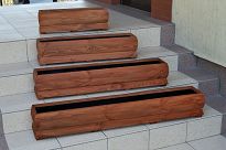 Blumentopf, NUSS, Pflanzkasten aus Holz 58BE1818NU 58 x 18 x 18 cm - 5