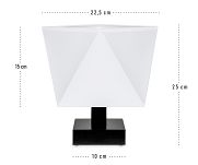 Tischlampe DIALN2WED Nachttischleuchte Weiß - 3