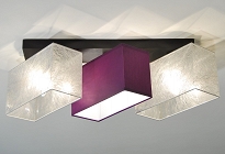 Deckenlampe Silbern Violett