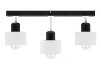 Weiße Deckenlampe aus Holz WE50x7SC Deckenleuchte 3-flammig - 4