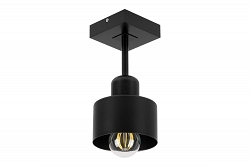 Schwarze Deckenlampe aus Holz SC10x10SC Deckenleuchte 1-flammig