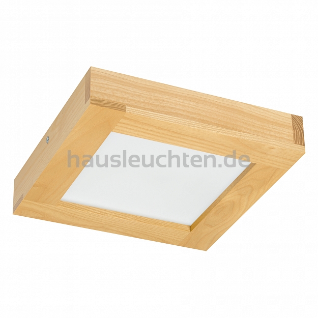 LED-Panel aus Holz Esche Deckenleuchte PLA2525-3K-ESCHE 24W Deckenlampe 25x25x5H cm