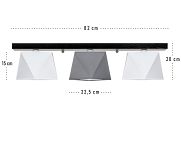 Deckenlampe DIA32WEGRD Deckenleuchte Weiß Grau - 3