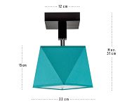 Deckenstrahler Deckenlampe DIA11TUDPR Deckenleuchte Türkis - 3