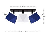 Deckenstrahler Deckenlampe DIA31BLWEDPR Deckenleuchte Blau Weiß - 3