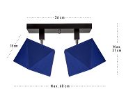 Deckenstrahler Deckenlampe DIA21BLBLDPR Deckenleuchte Blau - 3