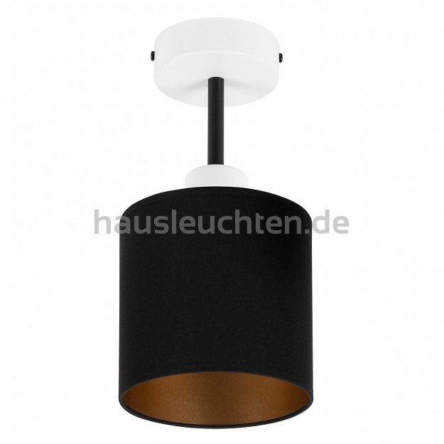 Weiße Deckenspot Deckenlampe mit schwarzem Lampenschirm CL-1010WE-SC Deckenleuchte