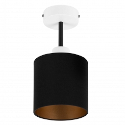 Weiße Deckenspot Deckenlampe mit schwarzem Lampenschirm CL-1010WE-SC Deckenleuchte