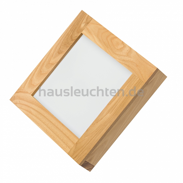 LED-Panel aus Holz Rustikal Wandleuchte PLA2525-4K-RUSTIKAL 24W Wandlampe 25x25x5H cm