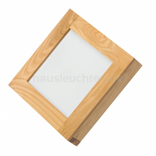 LED-Panel aus Holz Rustikal Wandleuchte PLA2525-4K-RUSTIKAL 24W Wandlampe 25x25x5H cm