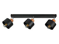 Schwarze Deckenstrahler Deckenlampe 3PRST6005MO Deckenleuchte 3-flammig - 2