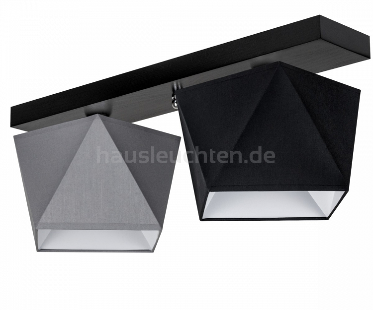 Deckenlampe DIA23GRSCD Deckenleuchte Grau Schwarz