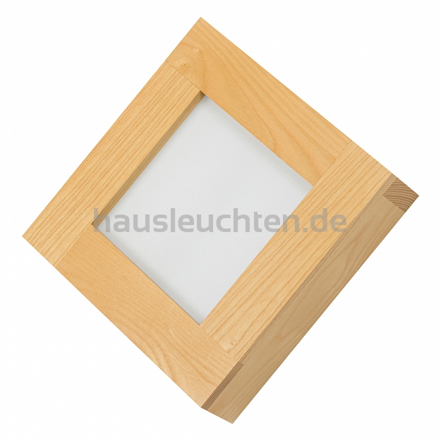 LED-Panel aus Holz Esche Wandleuchte PLA2020-4K-ESCHE 18W Wandlampe 20x20x5H cm