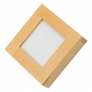 LED-Panel aus Holz Esche Wandleuchte PLA2020-4K-ESCHE 18W Wandlampe 20x20x5H cm