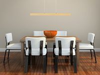 Dimmbare LED Hängeleuchte Eschenholz LED80KB-3K-ESCHE Pendelleuchte Höhenverstellbar Esstischlampe Hängelampe Pendellampe - 6