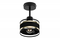 Schwarze Deckenspot Deckenlampe mit schwarzem Lampenschirm TI-1010SC-SC Deckenleuchte