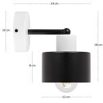 Weiße Wandlampe aus Metall WAND-OST1010WE Wandleuchte - 5