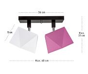 Deckenstrahler Deckenlampe DIA21WERODPR Deckenleuchte Weiß Rosa - 3