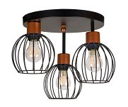 Schwarze Deckenlampe KU-OST3030MO Deckenleuchte 3-flammig - 2