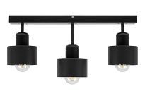 Schwarze Deckenlampe aus Holz SC50x7SC Deckenleuchte 3-flammig - 4