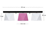 Deckenlampe DIA32WEROD Deckenleuchte Weiß Rosa - 3
