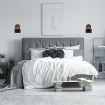 Schwarze Wandlampe aus Metall WAND-OST1010MO Wandleuchte - 2