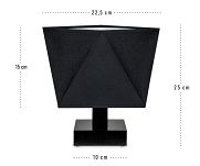 Tischlampe DIALN2SCD Nachttischleuchte Schwarz  - 3