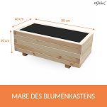 Pflanzkasten Pflanzkübel aus Holz AB80KAN4030 80 x 40 x 30 cm 80KAN4030 - 2