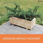 Pflanzkasten Pflanzkübel aus Holz AB80KAN4030 80 x 40 x 30 cm 80KAN4030 - 3