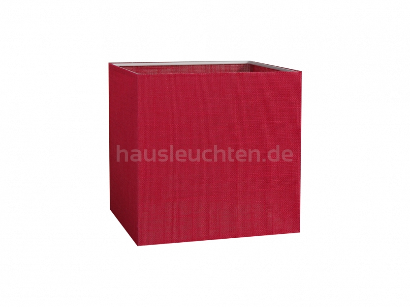 Lampenschirm 12x12x12H LRO ROT 