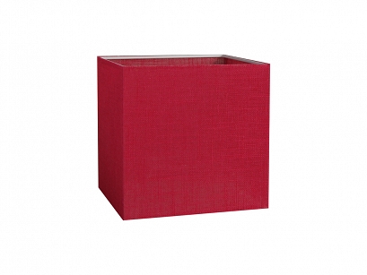 Lampenschirm 12x12x12H LRO ROT 